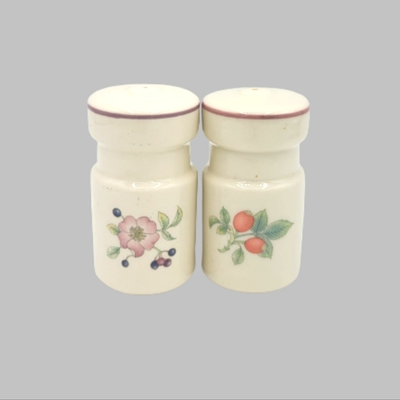 Wedgwood Other - Wedgwood England Roseberry Bone China Pepper Salt Shaker Set Retired Vintage
